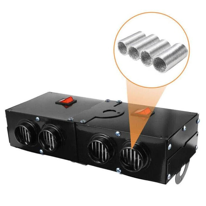 500W Portable Electric Car Heater - 12V Fast Defrost & Cabin Warmer