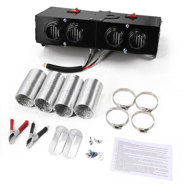 500W Portable Electric Car Heater - 12V Fast Defrost & Cabin Warmer